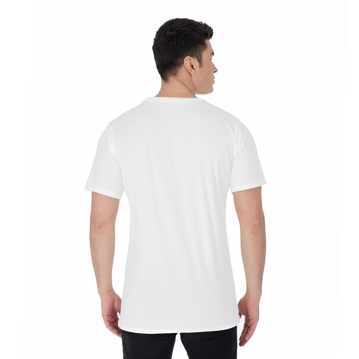 All-Over Print Men's O-Neck T-Shirt-White