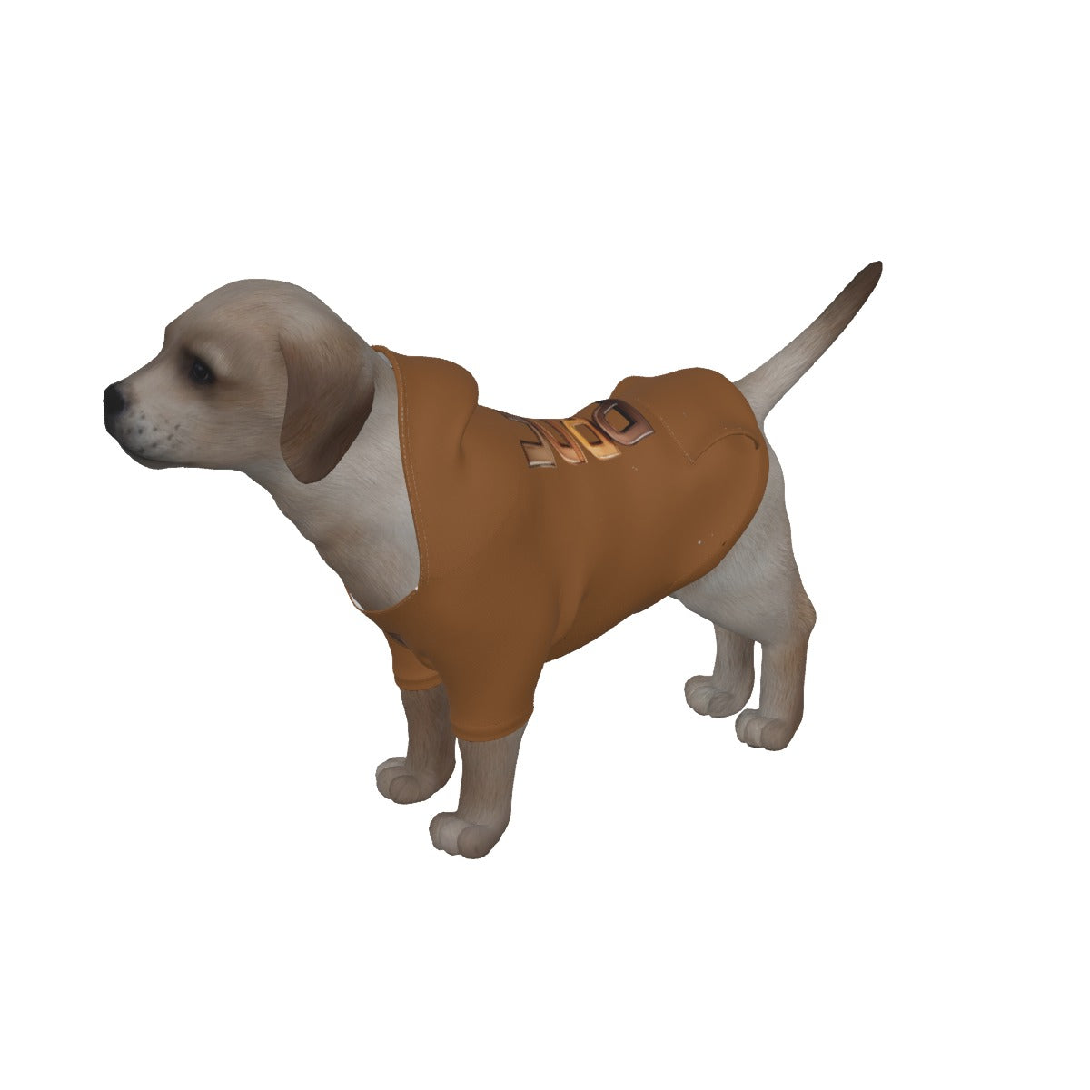 All-Over Print Dog's Pullover Hoodie-Brown