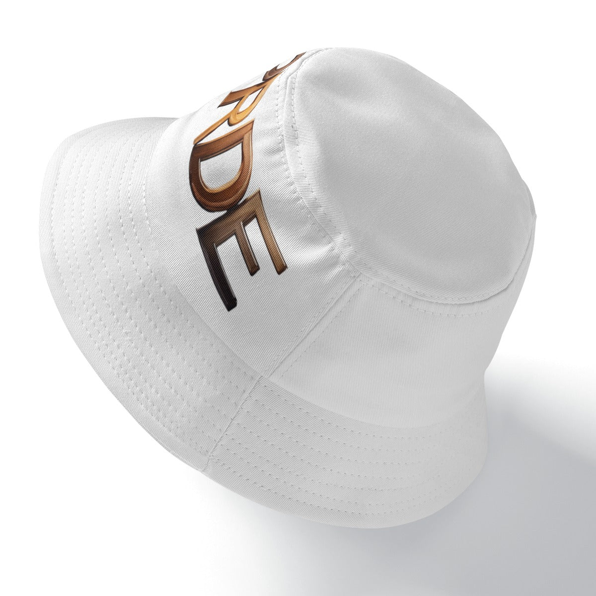 Double-Side Printing Bucket Hat- White