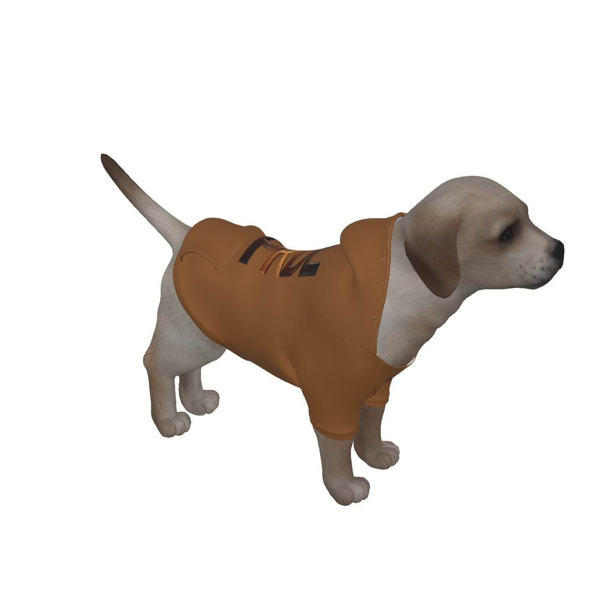 All-Over Print Dog's Pullover Hoodie-Brown