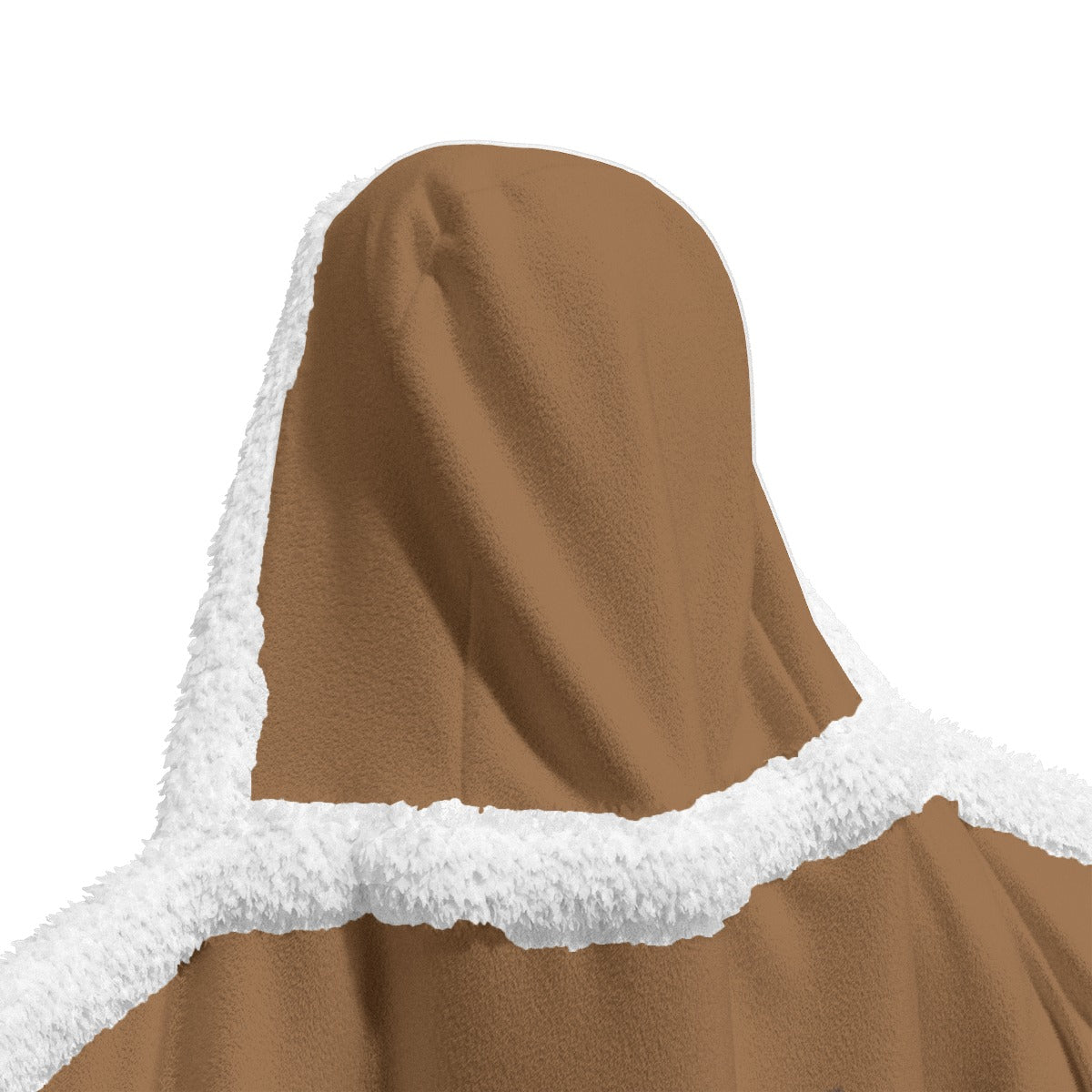 All-Over Print Unisex Wearable Hooded Blanket-Brown
