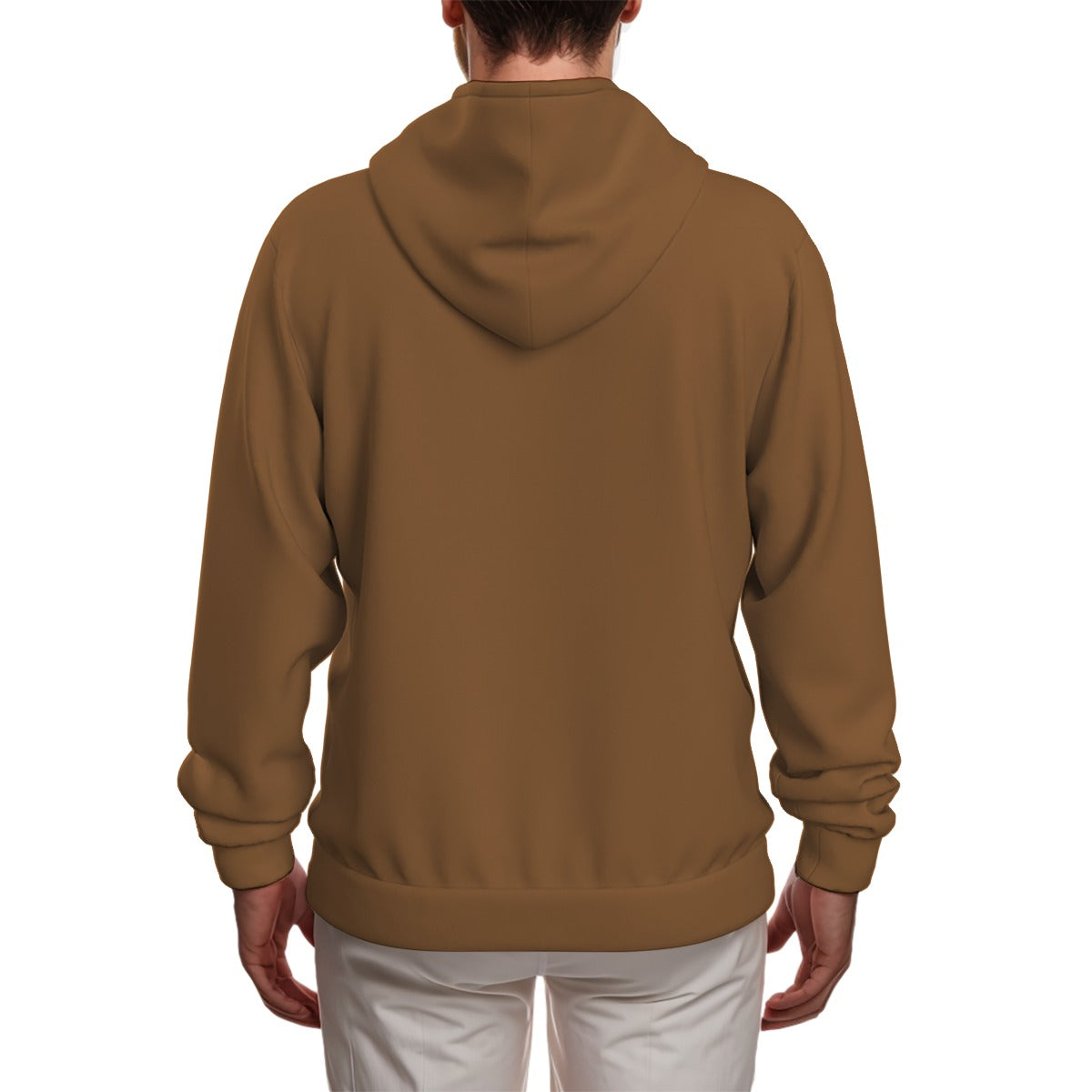 All-Over Print Zip Up Hoodie With Pocket