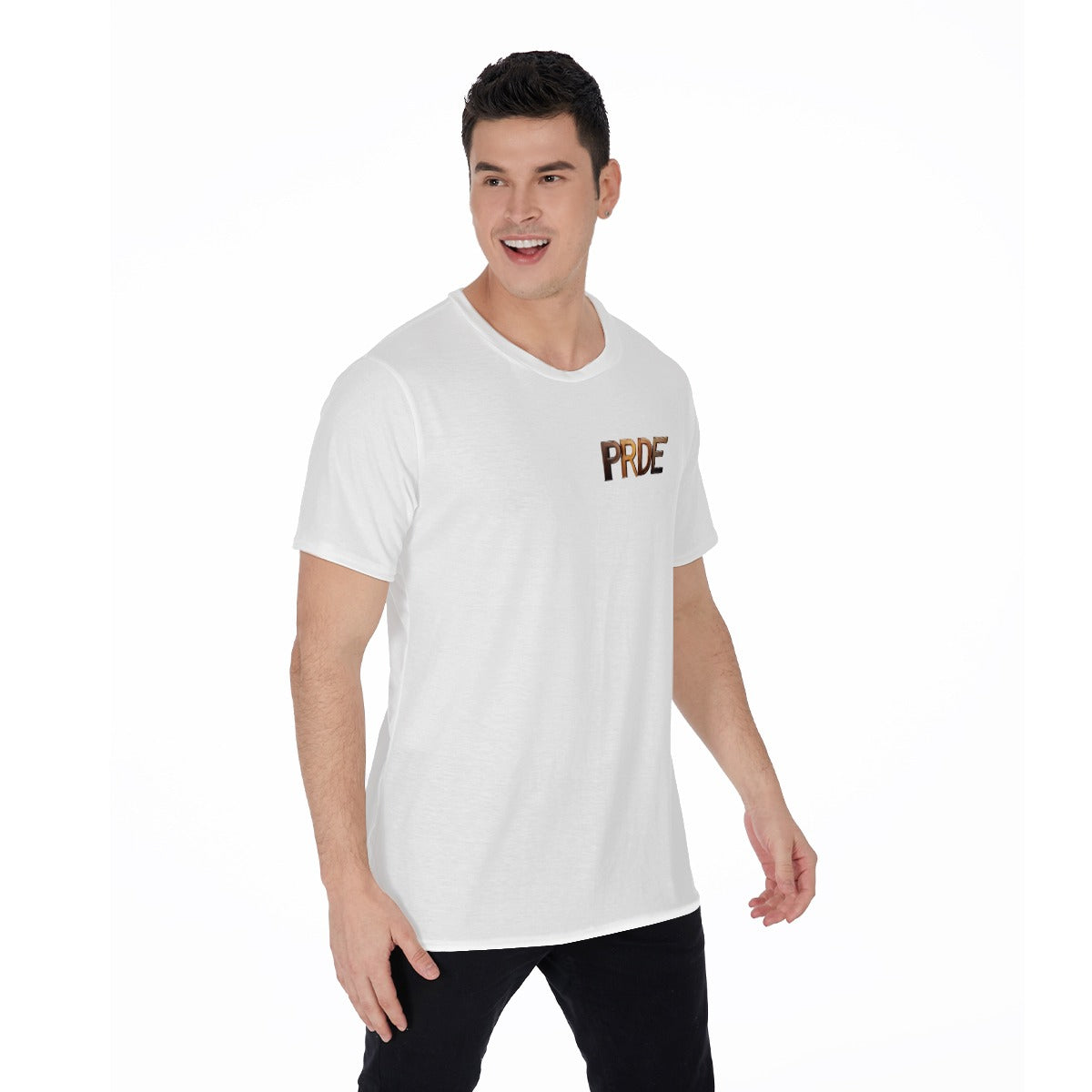 All-Over Print Men's O-Neck T-Shirt-White