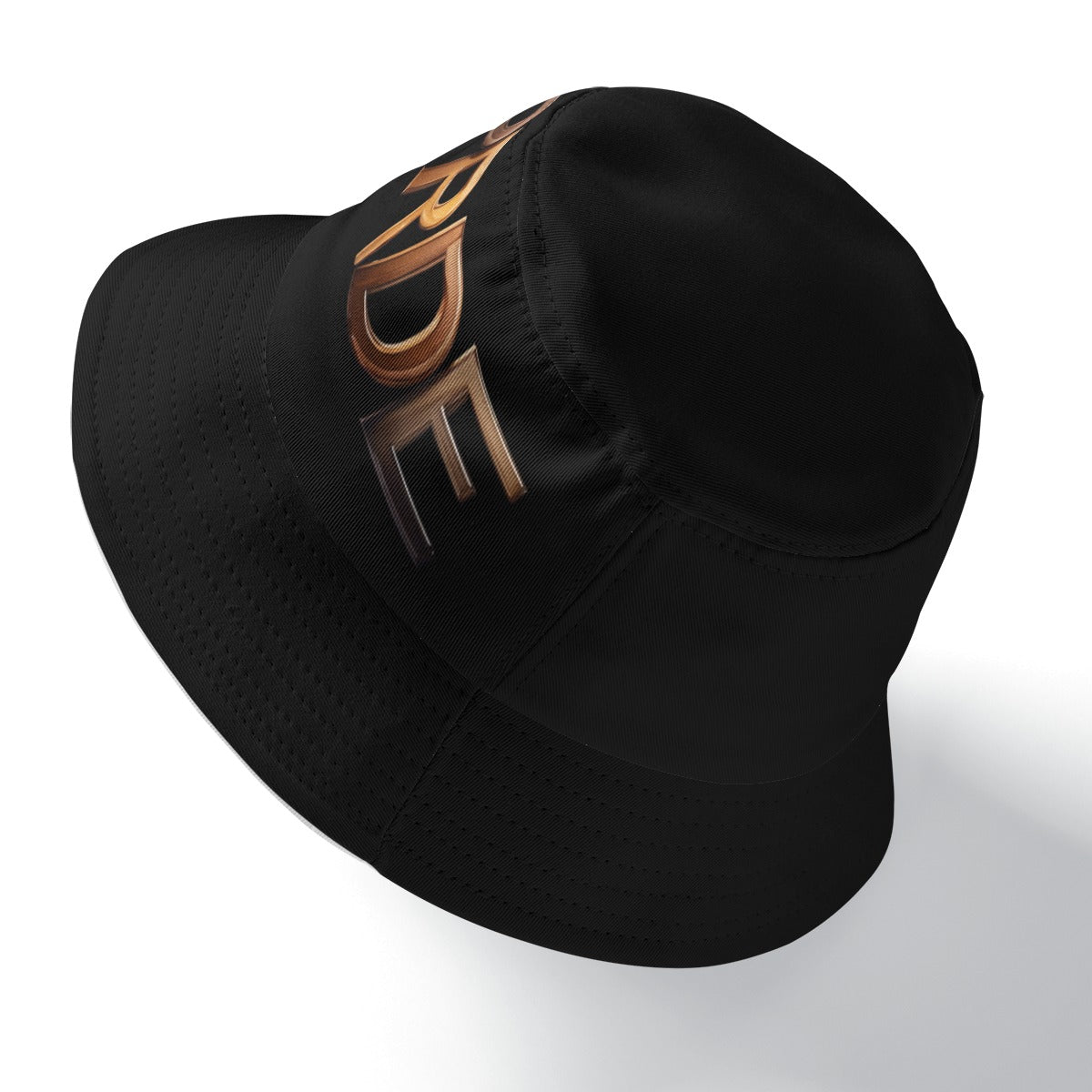 Double-Side Printing Bucket Hat-Black
